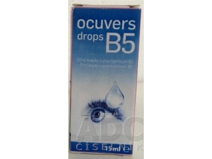 Ocuvers drops B5 očné kvapky s provitamínom B5, 1x15 ml