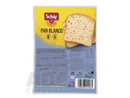 Schär PAN BLANCO chlieb bezgluténový, biely, krájaný 1x250 g