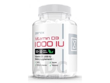 Zerex Vitamín D3 1000 IU tbl 1x60 ks