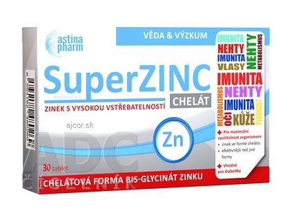 Astina SuperZINC CHELÁT tbl 1x30 ks