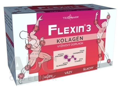 FLEXIN 3 KOLAGÉN - TRIOPHARM granulát vo vrecúškach na prípravu nápoja 1x30 ks