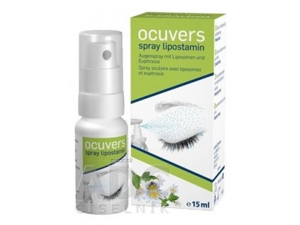 Ocuvers spray lipostamin očné kvapky v spreji, lipozómy a euphrasia, 1x15 ml