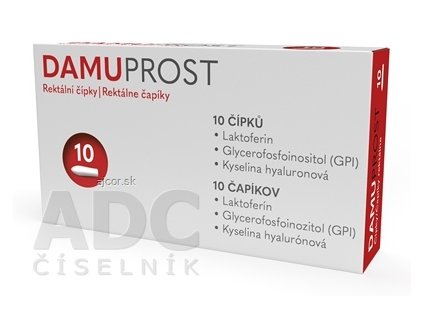 DAMUPROST čapíky rektálne 1x10 ks