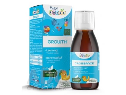 Petit CHENE GROWTH detský sirup, s mangovou a banánovou arómou 1x125 ml