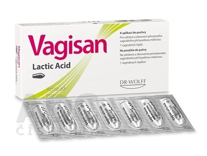 Vagisan Lactic Acid vaginálne čapíky s kyselinou mliečnou 1x7 ks