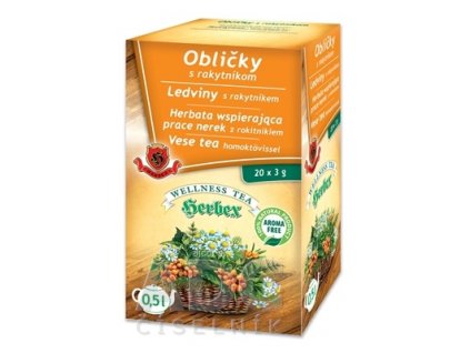 HERBEX OBLIČKY s rakytníkom bylinná zmes (wellness tea) 20x3 g (60 g)