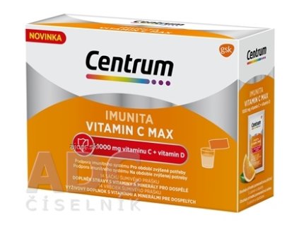 Centrum IMUNITA VITAMIN C MAX vrecká, pomarančová príchuť 14x7,1 g (99 g)