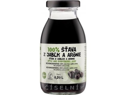 zdravo 100% ŠŤAVA Z JABĹK A ARÓNIE 1x200 ml