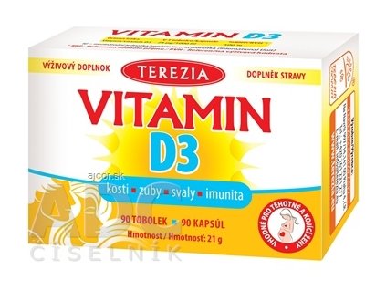 TEREZIA VITAMÍN D3 1000 IU cps 1x90 ks