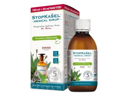 STOPKAŠEĽ Medical sirup Dr. Weiss (100 ml + 50 ml navyše) 1x150 ml