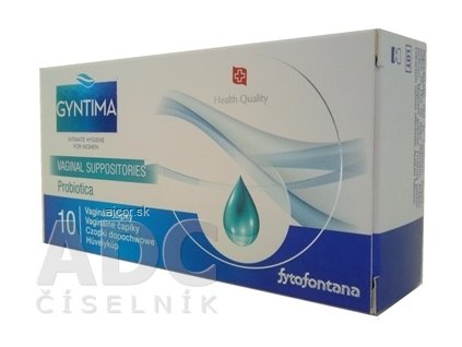 Fytofontana GYNTIMA Probiotica Vaginálne čapíky (inov.2019) 1x10 ks