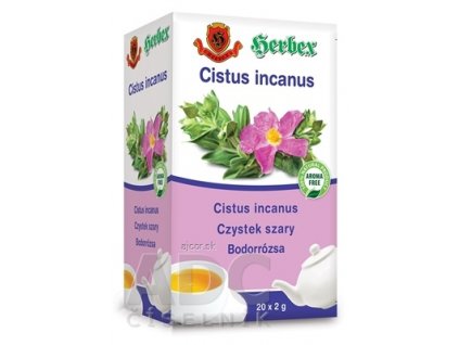 HERBEX CISTUS incanus čaj zo stredomorskej Skalnej ruže, záparové vrecká 20x2 g (40 g)