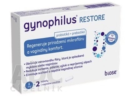 GYNOPHILUS RESTORE vaginálne tablety 1x2 ks