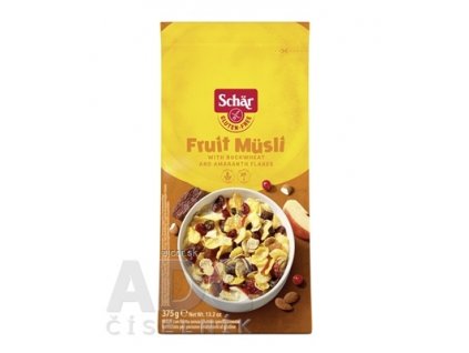 Schär Fruit Müsli bezgluténové müsli s ovocím, 1x375 g