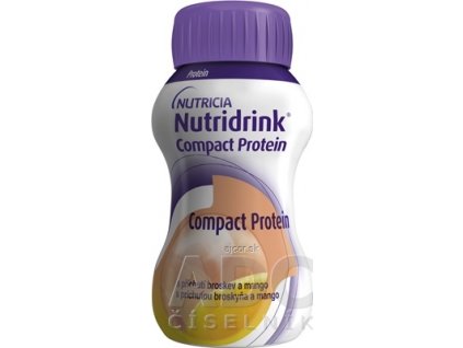 NUTRIDRINK COMPACT PROTEIN s príchuťou broskyňa a mango (inov.2022) 24x125 ml (3000 ml)