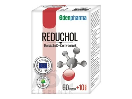 EDENPharma REDUCHOL cps (monakolín + cesnak) (inov.2023) 60+10 zadarmo (70 ks)