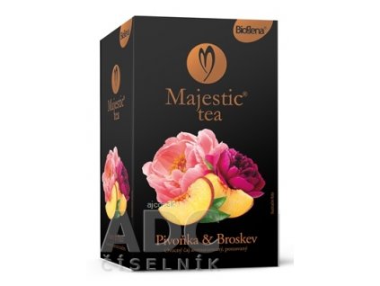 Biogena Majestic Tea Broskyňa & Pivonka ovocný čaj 20x2,5 g (50 g)
