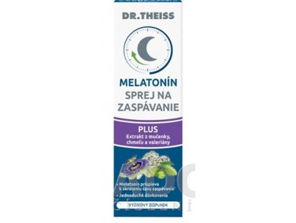 Dr.Theiss MELATONÍN SPREJ na zaspávanie PLUS extrakt z mučenky, chmeľu, valeriány 1x20 ml