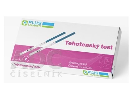 PLUS LEKÁREŇ Tehotenský test prúžkový 1x2 ks