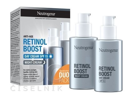 NEUTROGENA Retinol Boost Duo Pack DAY CREAM SPF 15 50 ml + NIGHT CREAM 50 ml, 1x1 set