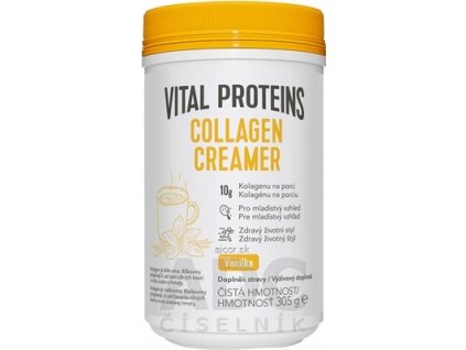 VITAL PROTEINS COLLAGEN CREAMER Vanilka sušené kokosové mlieko obohatené o kolagén 1x305 g