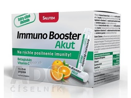 Immuno Booster Akut SALUTEM roztok v ampulkách s Betaglukánom 10x25 ml (250 ml)
