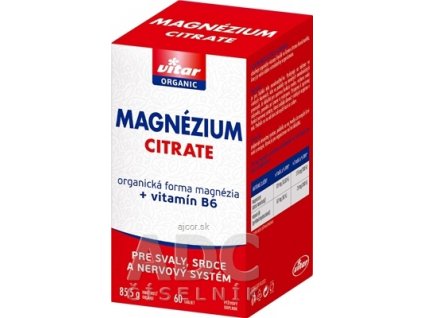 VITAR MAGNÉZIUM CITRATE + vitamín B6 tbl 1x60 ks