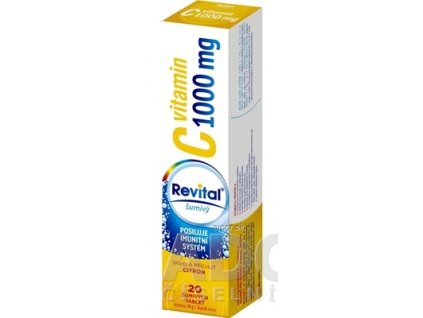 Revital vitamín C 1000 mg šumivý tbl eff s príchuťou citrón 1x20 ks