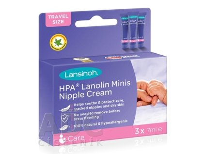 LANSINOH HPA lanolin Minis krém na bradavky 3x7 ml