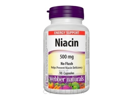 Webber Naturals Niacin 500 mg (nealergický) cps 1x90 ks