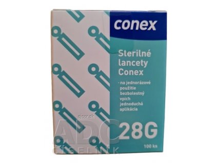 Conex Sterilné lancety 28G lancety do odberového pera 1x100 ks