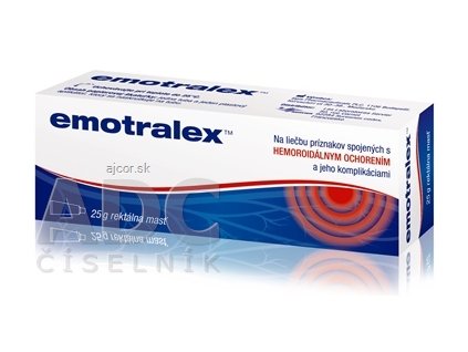 Emotralex rektálna masť na liečbu hemoroidov 1x25 g