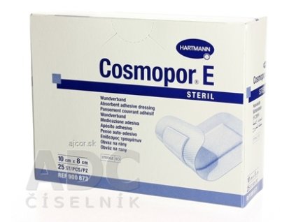 COSMOPOR E STERIL obväz na rany sterilný (10 x 8 cm) 1x25 ks