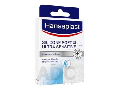 Hansaplast SILICONE SOFT XL ULTRA SENSITIVE náplasť 1x5 ks