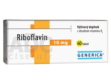 GENERICA Riboflavin 10 mg tbl 1x60 ks