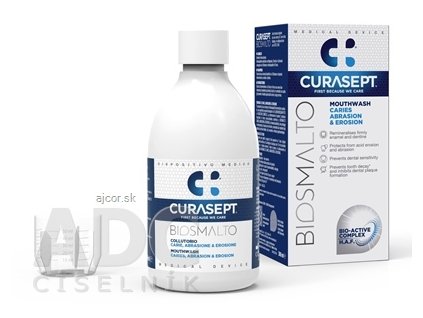 CURASEPT BIOSMALTO C.A.E. ústna voda proti zubnému kazu, abrázii a erózii 1x300 ml