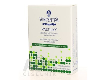 VINCENTKA PASTILKY BYLINNÉ 1x18 ks