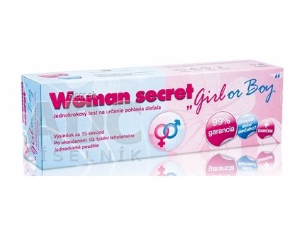 Woman secret test na určenie pohlavia dieťaťa 1x1 ks