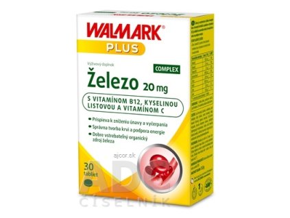 WALMARK Železo COMPLEX 20 mg tbl (inov. obal 2019) 1x30 ks