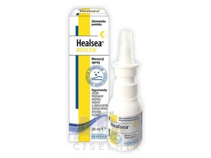 GENERICA Healsea RESCUE hypertonický nosový sprej 1x20 ml