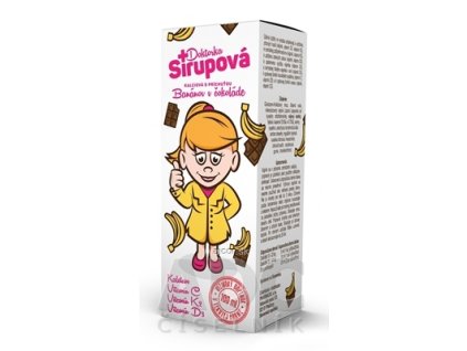 Doktorka Sirupová kalciový sirup s príchuťou Banánov v čokoláde 1x100 ml