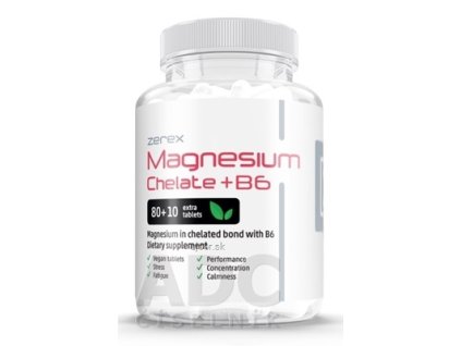 Zerex Magnézium v chelátovej forme + B6 tbl 1x90 ks