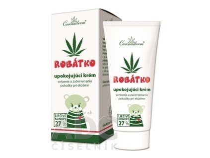 Cannaderm ROBÁTKO upokojujúci krém pri svrbení pokožky 1x50 g
