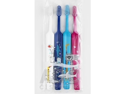 TePe Select Compact ZOO X-soft zubná kefka kids, vo vrecúšku, 3+1 zadarmo (4 ks)