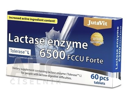 JutaVit Enzým Laktáza 6500 FCCU Forte tbl 1x60 ks