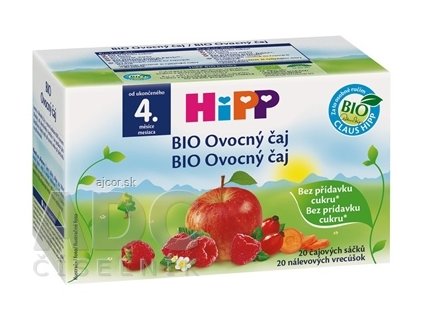 HiPP BIO Ovocný čaj (od ukonč. 4. mesiaca) nálevové vrecúška 20x2 g (40 g)