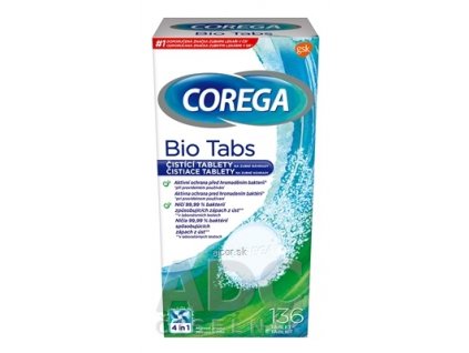 COREGA BIO Tabs antibakteriálne čistiace tablety 1x136 ks