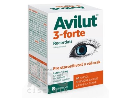 AVILUT 3-forte Recordati cps 9x10 ks (90 ks)