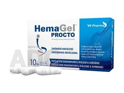 HemaGel PROCTO čapík rektálny 1x10 ks