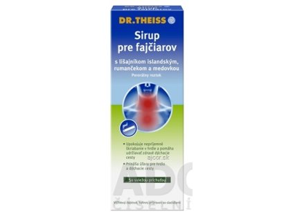 Dr.Theiss Sirup pre fajčiarov s lišajníkom, rumančekom a medovkou 1x250 ml